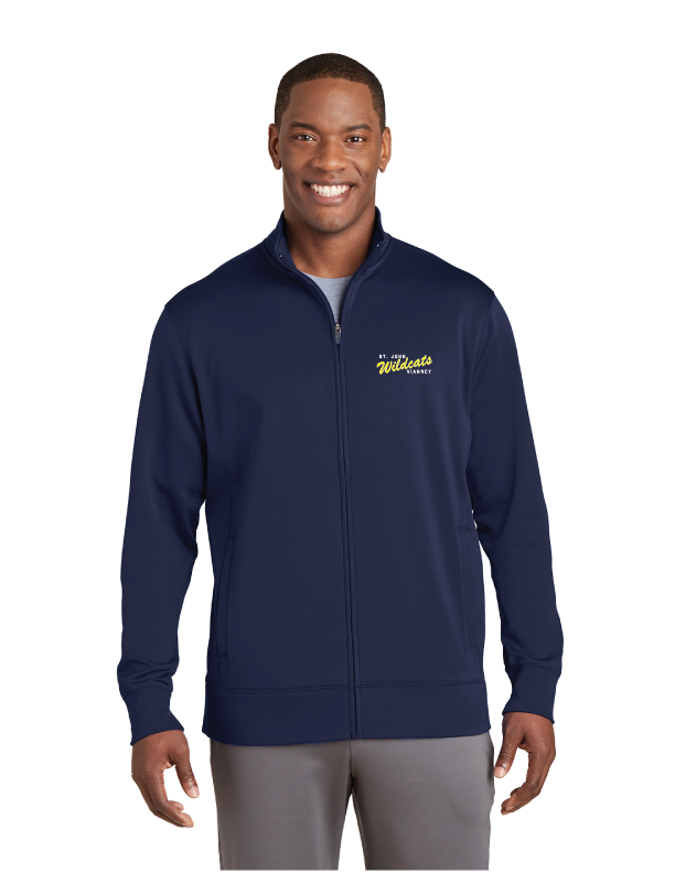 Sport-Tek® Sport-Wick® Fleece Full-Zip Jacket- Saint John Vianney Logo
